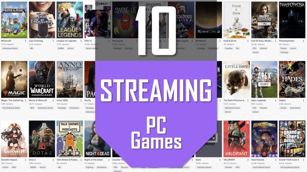 TOP10 PC Games to STREAM in 2020